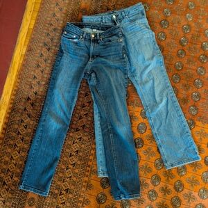 LL Bean BeanFlex jeans Boot Cut And Straight 2 Pairs